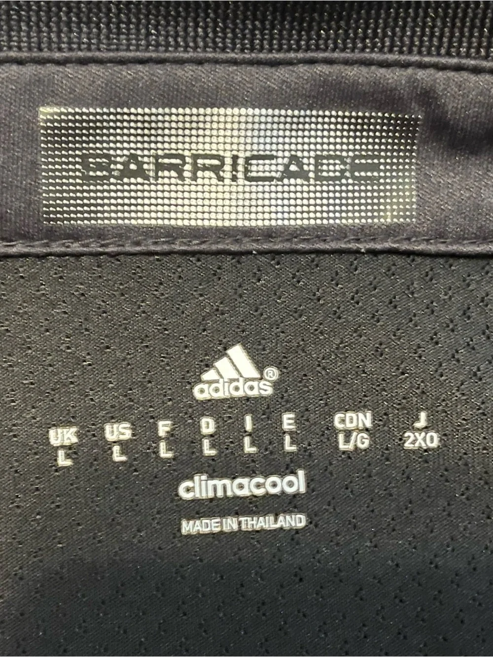 adidas Black and Red Soccer Polo Shirt